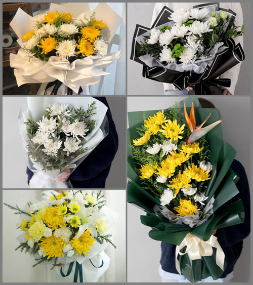 贵州毕节市黔西县定新乡三好村白事花束代送